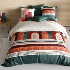 Parure housse de couette Galio rouge-My Home Collection Hot