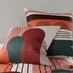 Parure housse de couette Galio rouge-My Home Collection Hot