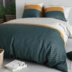 Parure Housse de Couette 3pcs 100% Coton 57fils orus-Atelier du Coton Discount
