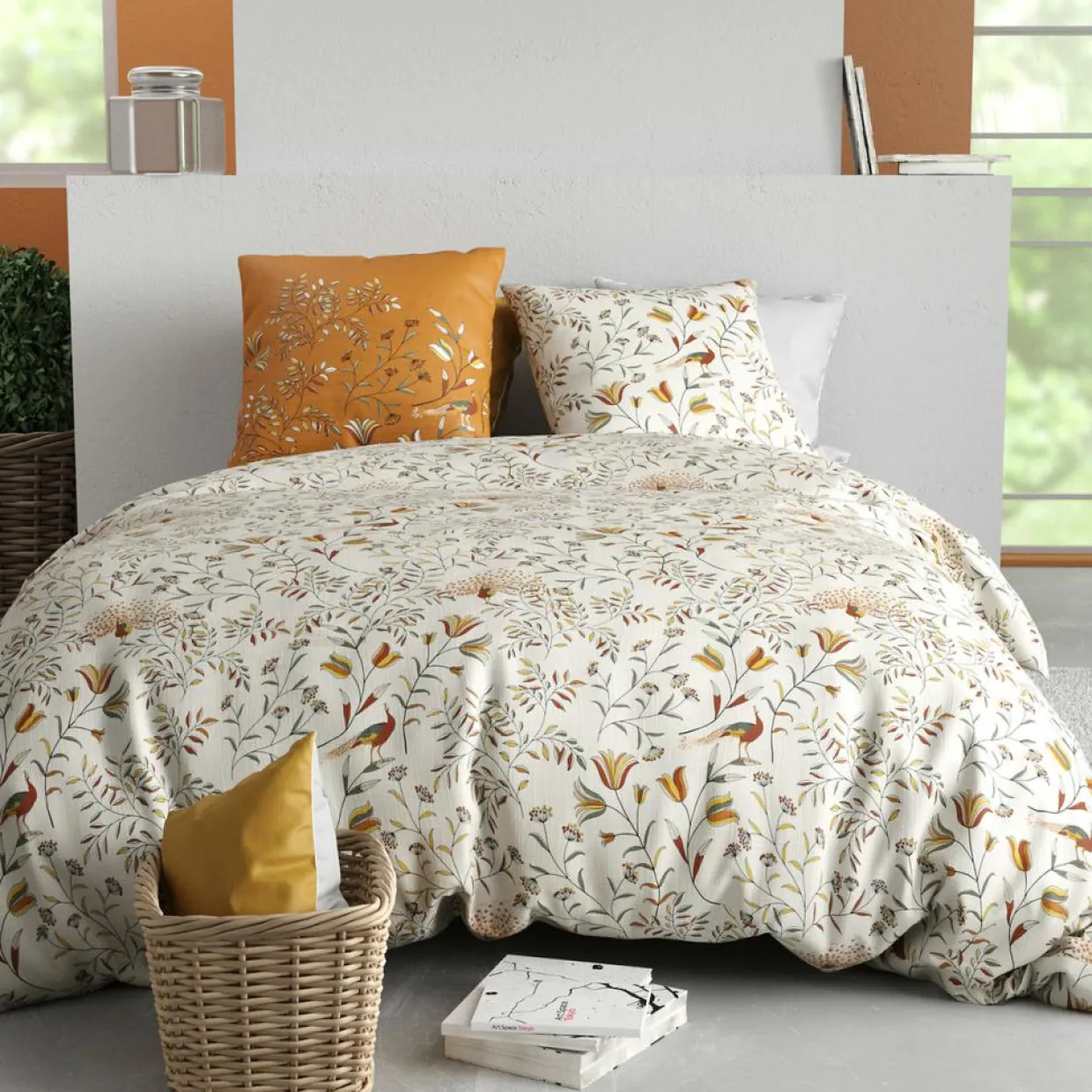 Parure Housse de Couette 3pcs 100% Coton 57fils demil-Atelier du Coton