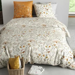 Parure Housse de Couette 3pcs 100% Coton 57fils demil-Atelier du Coton