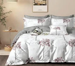 Parure housse de couette100% Percale de Coton blanche-Home Collection Best