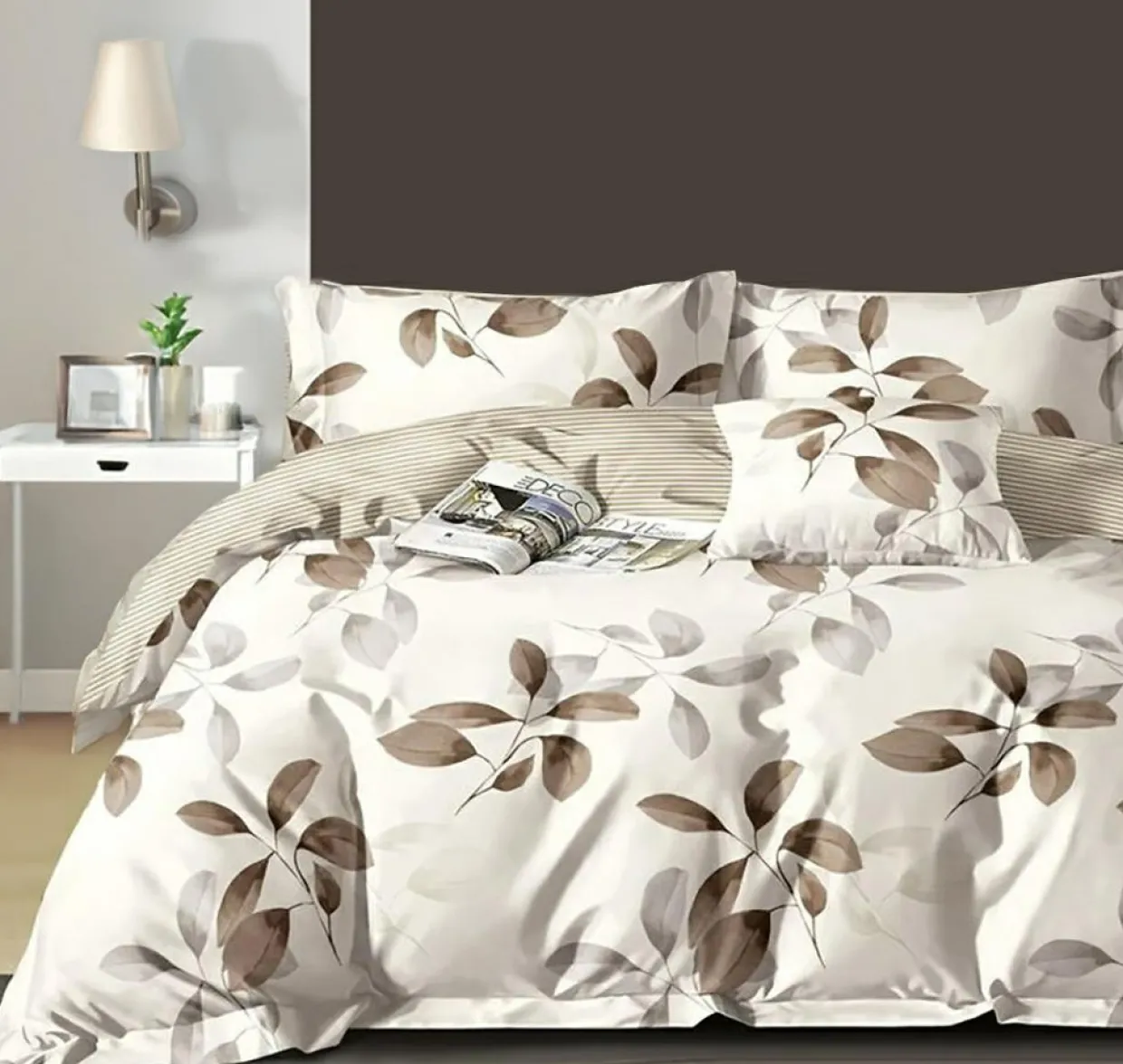 Home Collection Linge De Lit, Ensembles^Parure housse de couette en Coton blanche