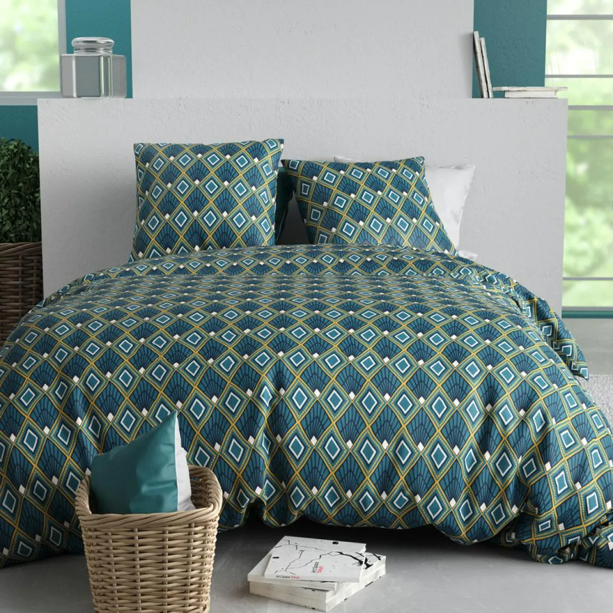 Atelier du Coton Linge De Lit, Ensembles^Parure Housse de Couette 3pcs 100% Coton 57fils triska