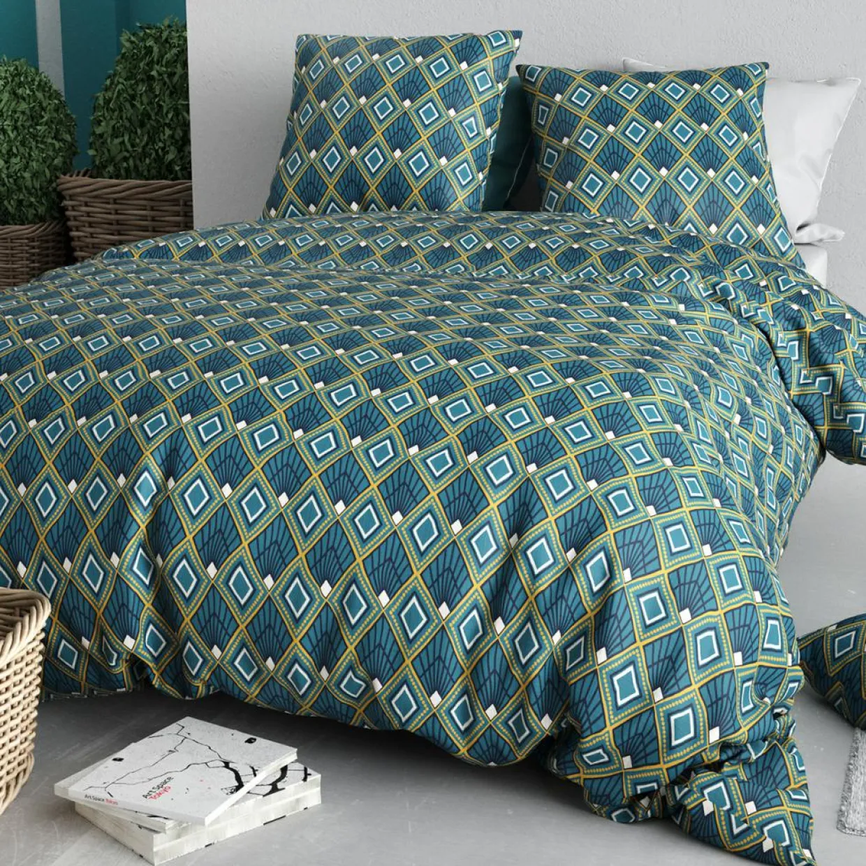 Atelier du Coton Linge De Lit, Ensembles^Parure Housse de Couette 3pcs 100% Coton 57fils triska