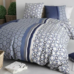 Atelier du Coton Linge De Lit, Ensembles^Parure Housse de Couette 3pcs 100% Coton 57fils mil