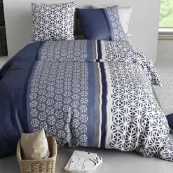 Atelier du Coton Linge De Lit, Ensembles^Parure Housse de Couette 3pcs 100% Coton 57fils mil