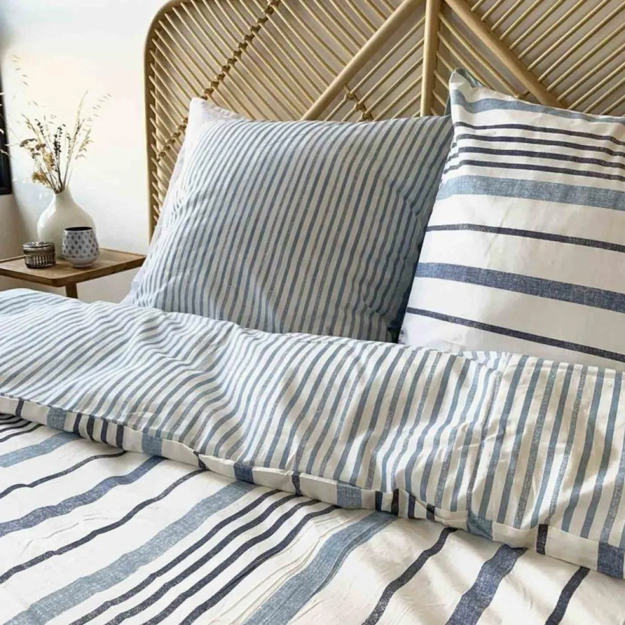 Home Collection Linge De Lit, Ensembles^Parure housse de couette Calanque blanche