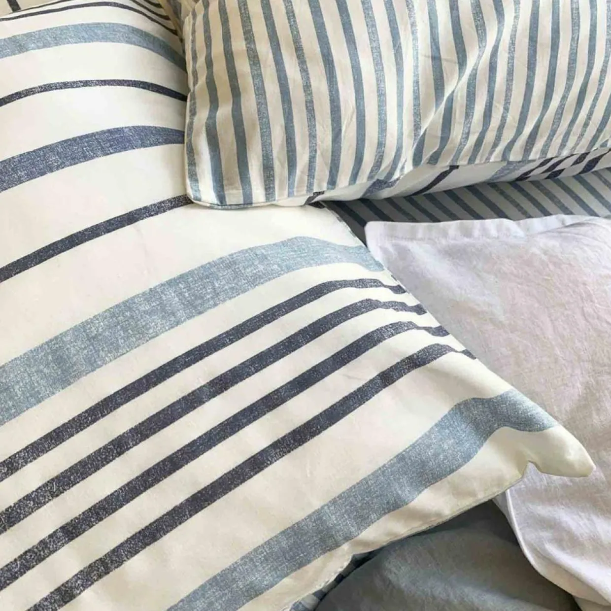 Home Collection Linge De Lit, Ensembles^Parure housse de couette Calanque blanche