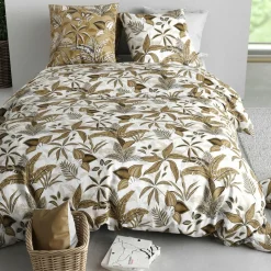 Atelier du Coton Linge De Lit, Ensembles^Parure Housse de Couette 3pcs 100% Coton 57fils kahoni