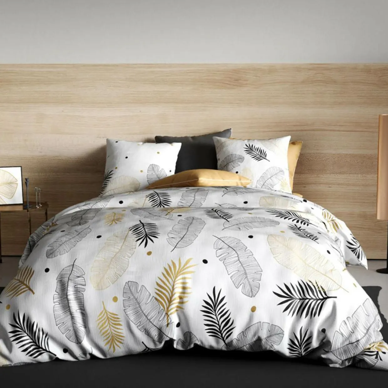 Atelier du Coton Linge De Lit, Ensembles^Parure housse de couette Envole grise