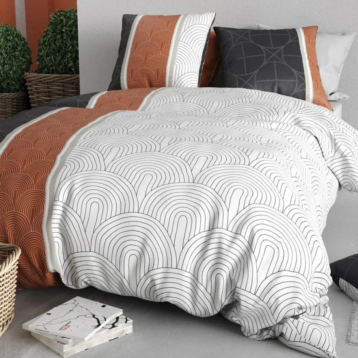 Parure Housse de Couette Equinoxe multicolore-Baton Rouge