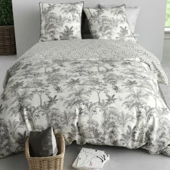 Parure housse de couette Fauve blanche-Home Collection Sale