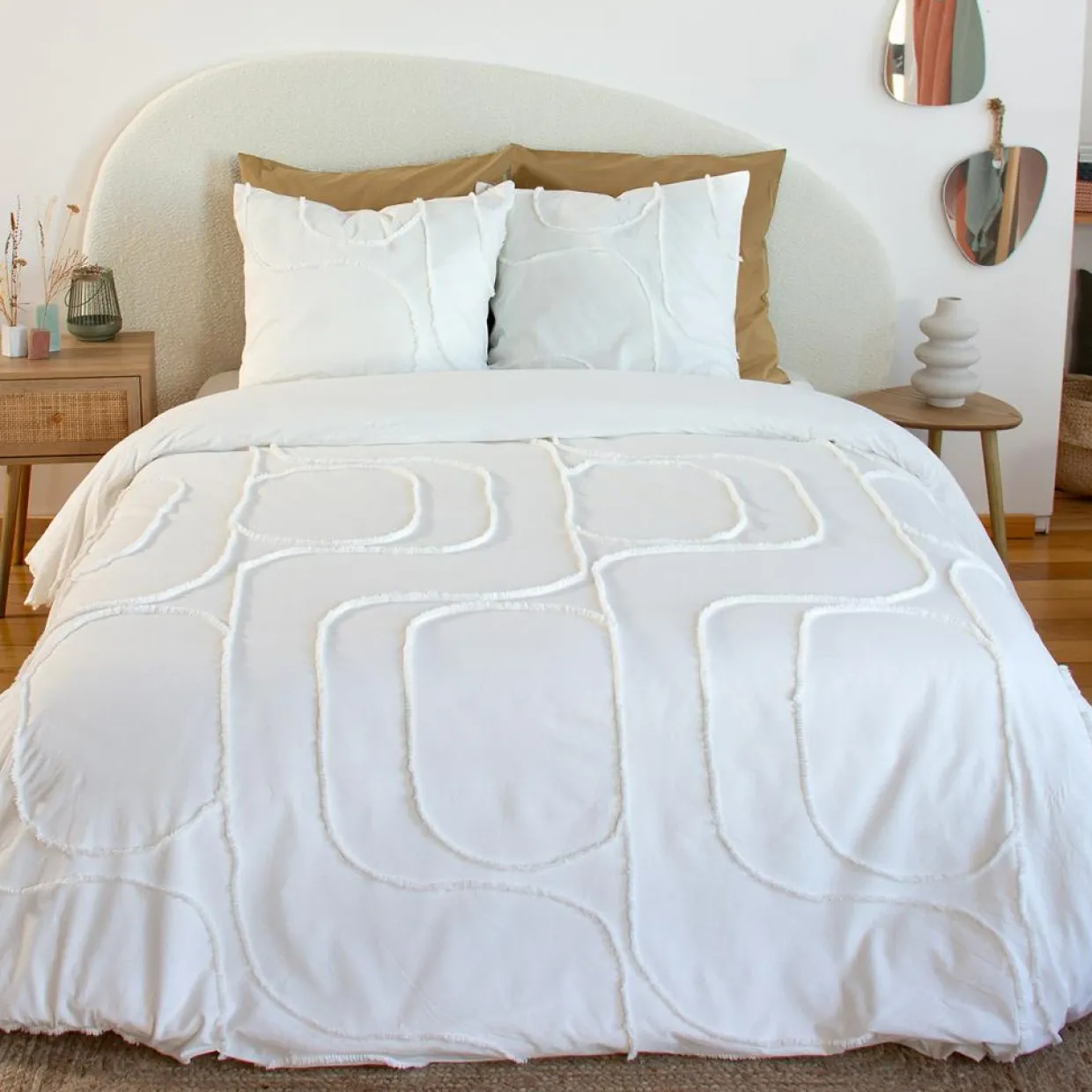 Parure Housse de Couette Jaja blanche-Baton Rouge Online