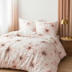 Parure housse de couette 100% Percale de Coton blanche-Home Collection Clearance