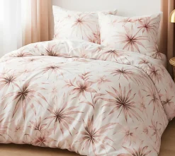 Parure housse de couette 100% Percale de Coton blanche-Home Collection Clearance