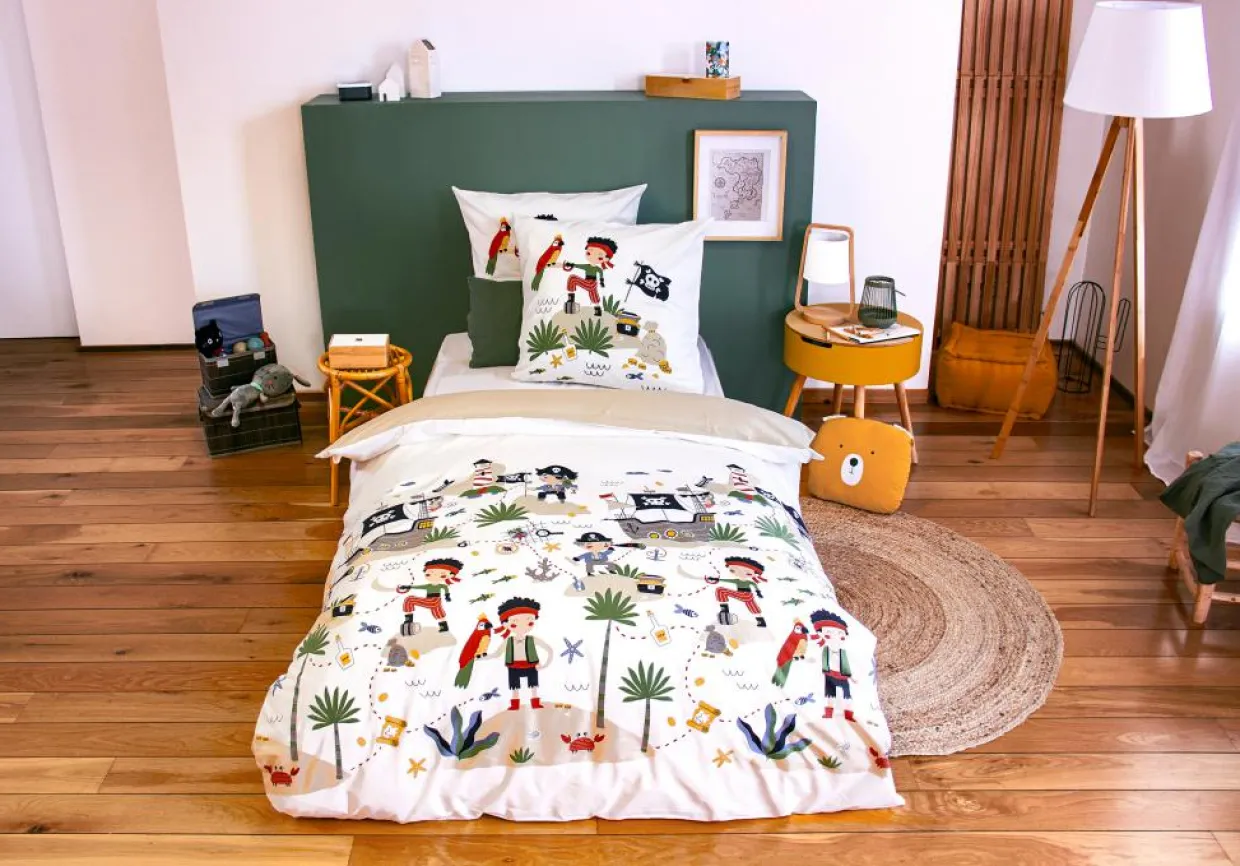 Parure housse de couette en Coton multicolore-Home Collection