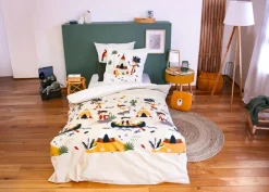 Parure housse de couette en Coton multicolore-Home Collection