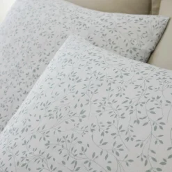 Baton Rouge Linge De Lit, Ensembles^Parure Housse de Couette 100% Gaze de Coton Imprimé Murmure blanche