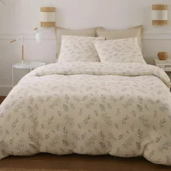Baton Rouge Linge De Lit, Ensembles^Parure Housse de Couette 100% Gaze de Coton Imprimé Liveo blanche