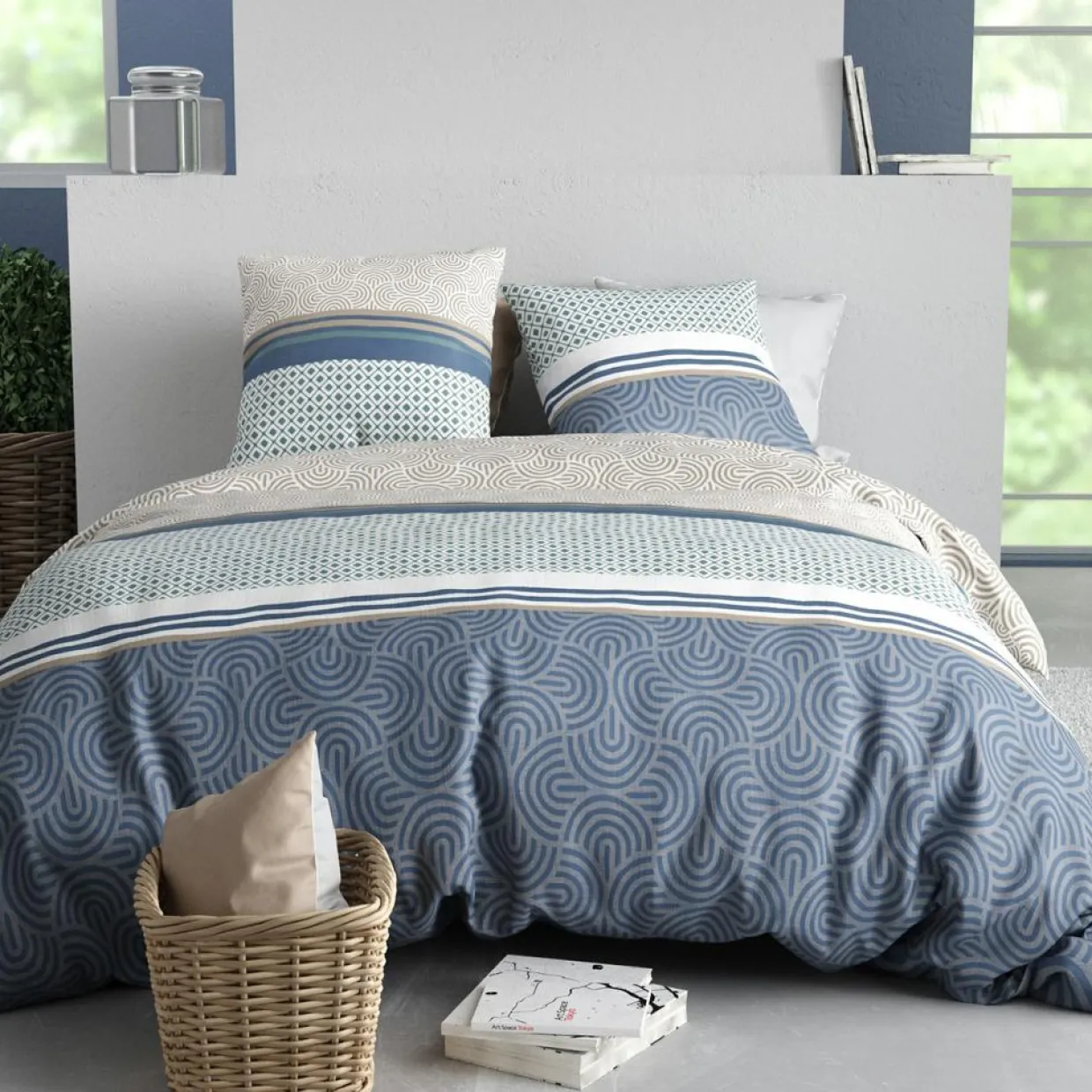 Parure Housse de Couette Canopee multicolore-Baton Rouge Clearance