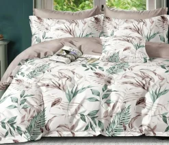 Parure housse de couette 100% Percale de Coton blanche-Home Collection Hot