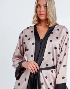 Peignoir Elegant Dots rose-Admas New