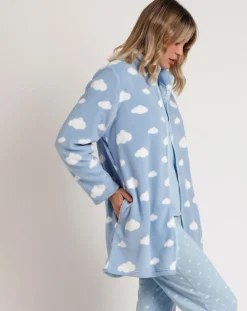 Femme Admas Lingerie, Nuit^Peignoir It's Time to Sleep bleu