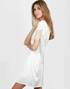 Femme Admas Lingerie, Nuit^Peignoir Soft blanc