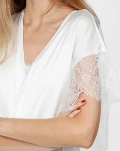 Femme Admas Lingerie, Nuit^Peignoir Soft blanc