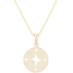 Pendentif Boussole or jaune-Instant d'Or
