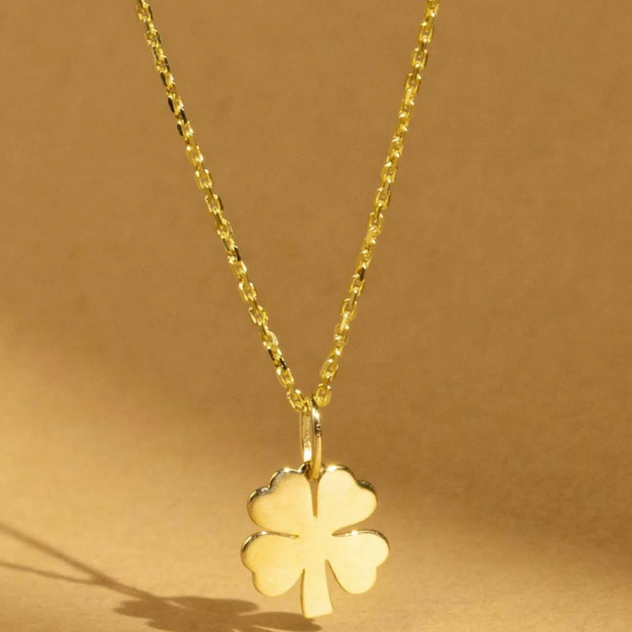 Pendentif enfant Trèfle or jaune-Instant d'Or Online
