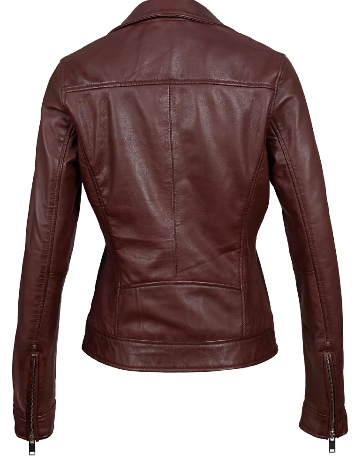 Perfecto en Cuir Afida bordeaux-Chyston New