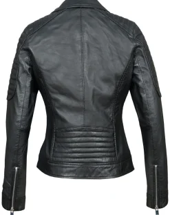 Femme Chyston Vestes, Blousons^Perfecto en Cuir Brithney noir
