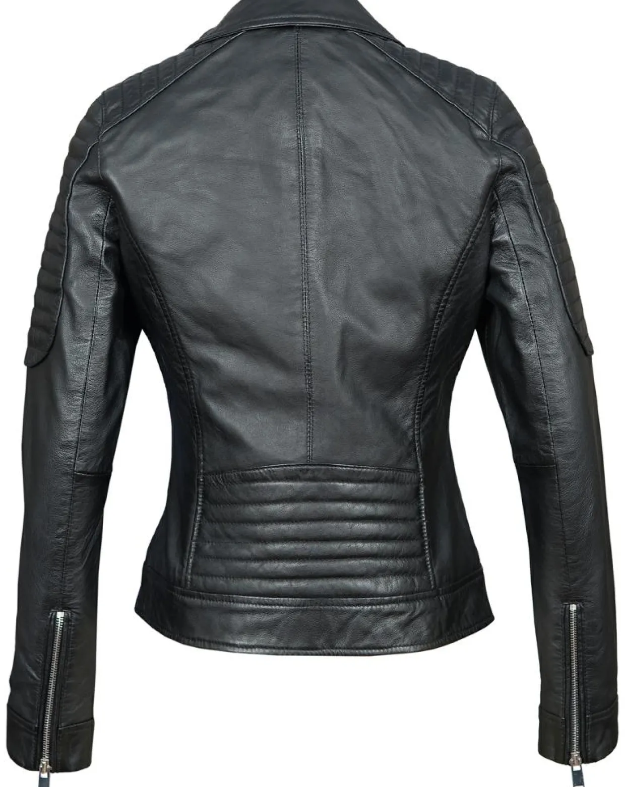 Femme Chyston Vestes, Blousons^Perfecto en Cuir Brithney noir