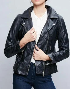 Perfecto en Cuir Deborah noir-Chyston New