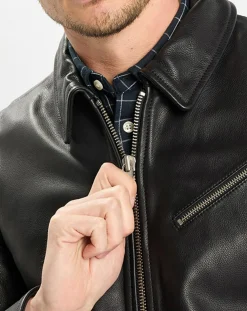 Perfecto en Cuir Grainé noir-Marc O'Polo Hot