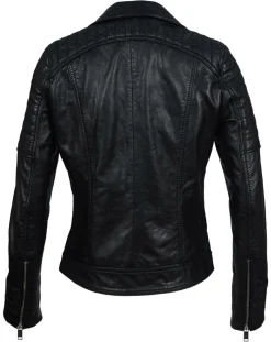 Perfecto en Cuir Jessy noir-Chyston New