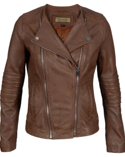 Perfecto en Cuir Jorgia cognac-Chyston New