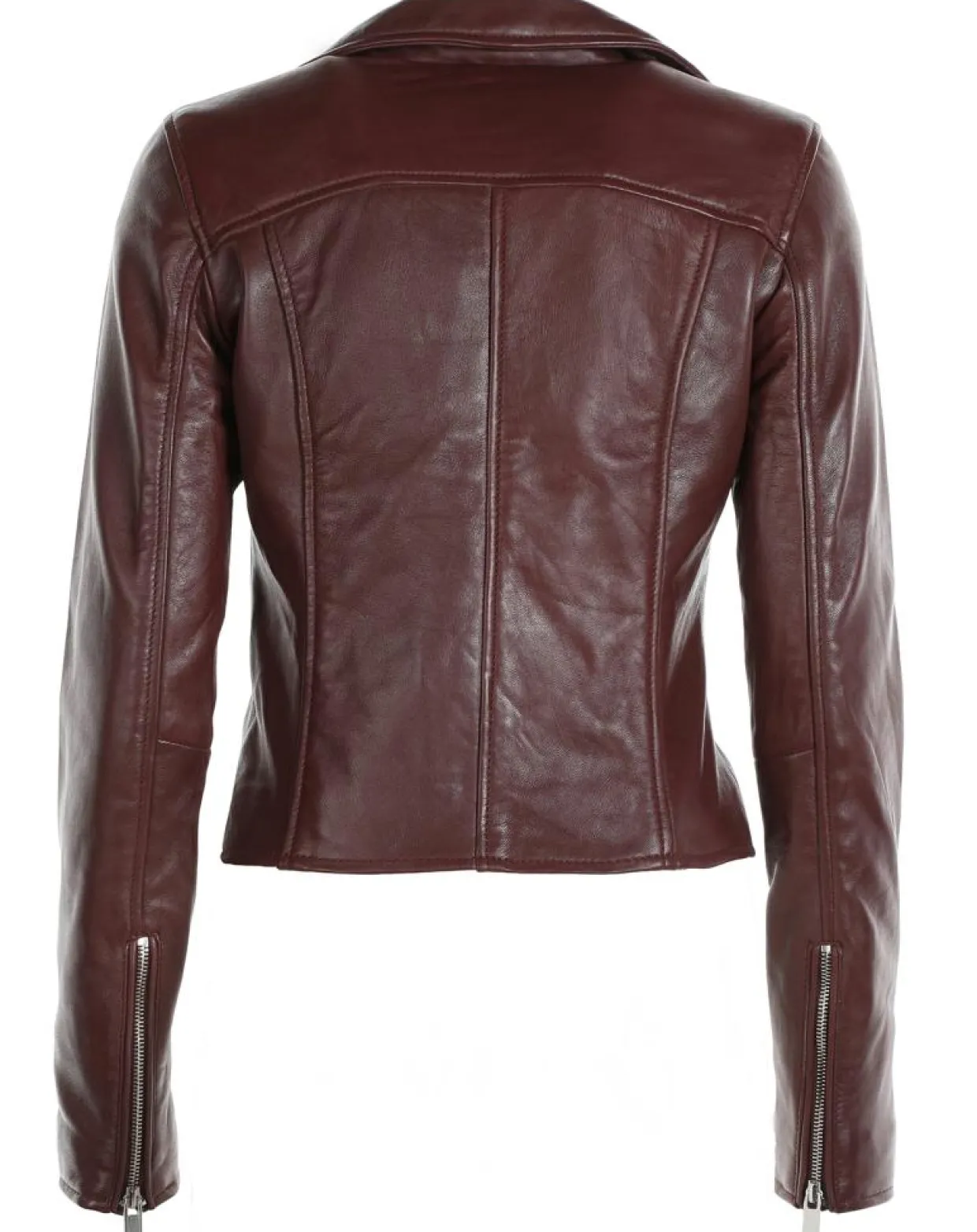 Perfecto en Cuir Ornella bordeaux-Chyston Sale