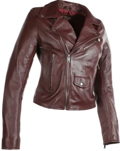 Perfecto en Cuir Ornella bordeaux-Chyston Sale