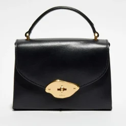 Femme Mulberry Sacs^Petit sac à main en Cuir Lana noir - 18,5x13x8 cm