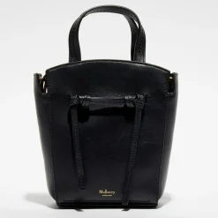 Petit sac à main en Cuir Mini Clovelly noir - 16x18x7 cm-Mulberry Clearance