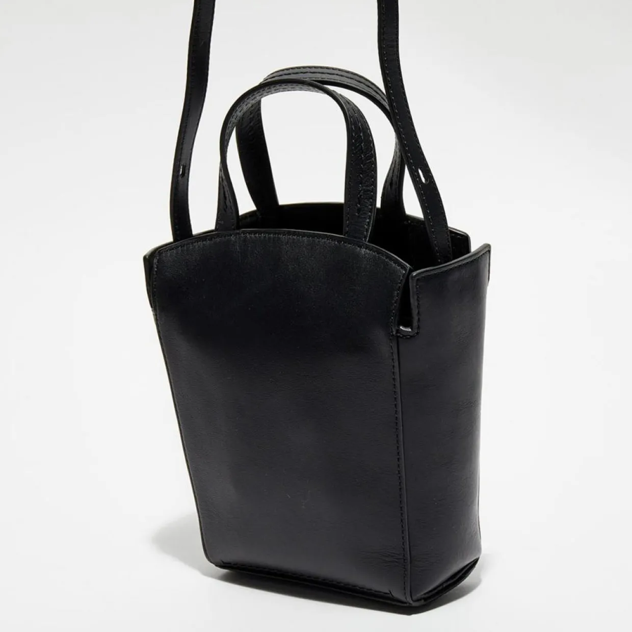 Petit sac à main en Cuir Mini Clovelly noir - 16x18x7 cm-Mulberry Clearance