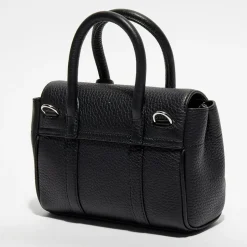 Femme Mulberry Sacs^Petit sac à main en Cuir Mini Bayswater Satchel noir - 18x14x8 cm