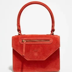 Femme Apologie Studio Sacs^Petit Sac à main en Velours de Cuir Juline pomocoro - 15x20x8 cm