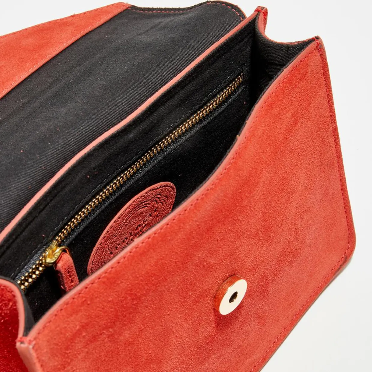 Femme Apologie Studio Sacs^Petit Sac à main en Velours de Cuir Juline pomocoro - 15x20x8 cm