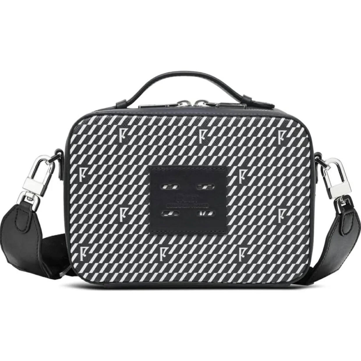 Femme Maison Faret Sacs^Petit Sac en Toile enduite Pyla noir/blanc - 13x19x6.5 cm