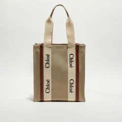 Femme Chloé Sacs^Petit tote bag Woody multicolore - 26x20x8 cm