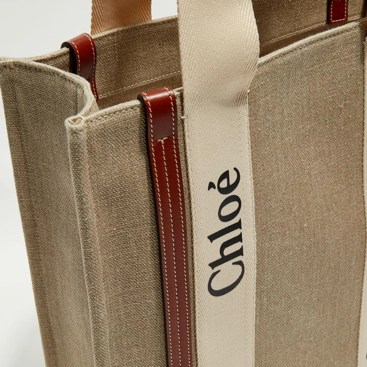 Femme Chloé Sacs^Petit tote bag Woody multicolore - 26x20x8 cm